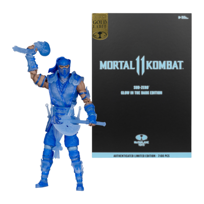 McFarlane Toys Mortal Kombat II Sub Zero (Glow in the Dark) (Gold Label) 7" Figure