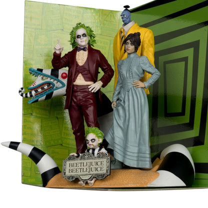 McFarlane Toys Beetlejuice Beetlejuice Beetlejuice Movie Maniacs Figures 4 Pack