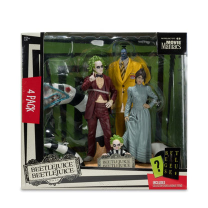 McFarlane Toys Beetlejuice Beetlejuice Beetlejuice Movie Maniacs Figures 4 Pack