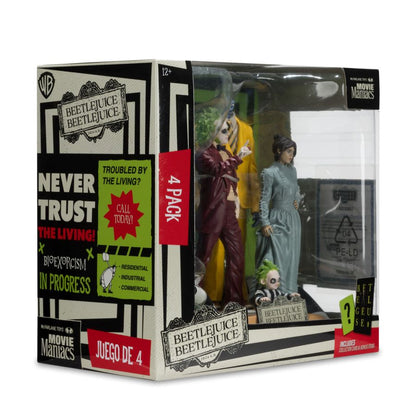 McFarlane Toys Beetlejuice Beetlejuice Beetlejuice Movie Maniacs Figures 4 Pack