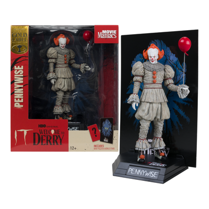 McFarlane Toys Welcome to Derry Pennywise 6" Movie Maniacs Figure