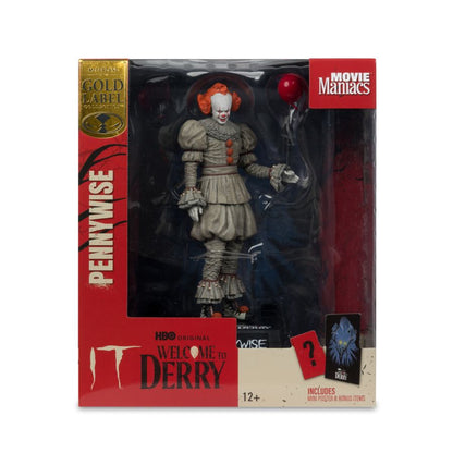 McFarlane Toys Welcome to Derry Pennywise 6" Movie Maniacs Figure