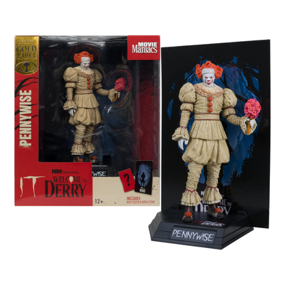 McFarlane Toys Welcome to Derry Pennywise (Flashback) 6" Movie Maniacs Figure