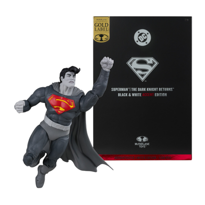 McFarlane Toys Batman: Dark Knight Returns Superman Black & White 7" Action Figure [Gold Label]
