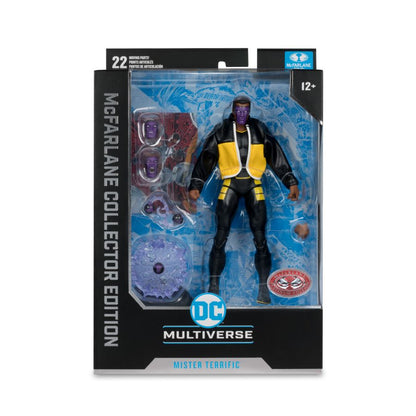 McFarlane Toys JSA (comics) Mr. Terrific (JSA) #38 Mcfarlane Collector Edition 7" Figure [Chase Version]