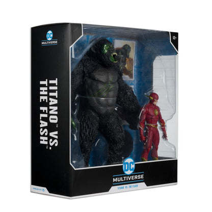 McFarlane Toys DC Comics The Flash Vs Titano 7" Megafig 2 Pack