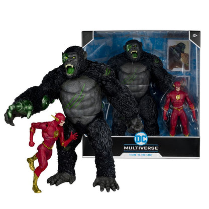 McFarlane Toys DC Comics The Flash Vs Titano 7" Megafig 2 Pack