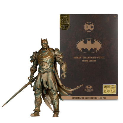 McFarlane Toys DC Multiverse Batman (Dark Knights Of Steel) Patina Gold Label 7" Figure