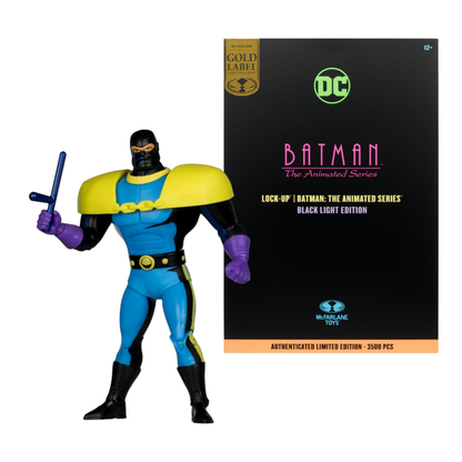 McFarlane Toys DC Comics Lock Up (Batman Animated Series) Black Light Gold Label Figure