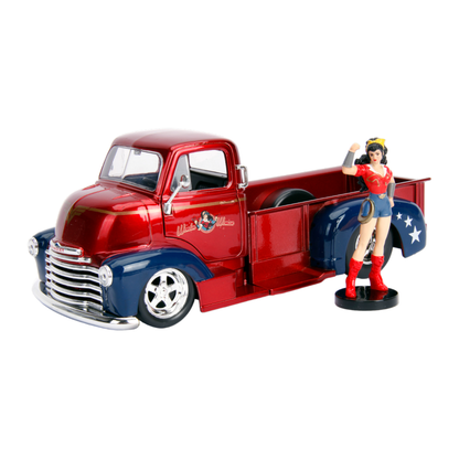 Jada Toys DC Comics Bombshells Wonder Woman Chevy Pickup 1:24 Scale Hollywood Rides Diecast Vehicle