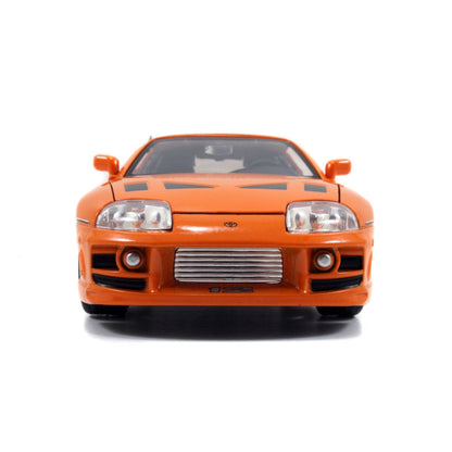 Jada Toys Fast & Furious Brian's Toyota Supra with Brian 1:24 Scale Diecast Model Kit