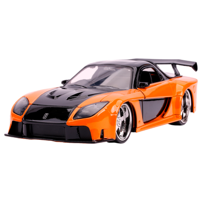 Jada Toys Fast & Furious Han's Mazda RX 7 1:24 Scale Hollywood Ride