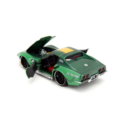 Jada Toys Street Fighter Chevrolet Corvette Stingray ZL1 (1969) 1:24 Scale with Cammy Figure