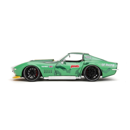 Jada Toys Street Fighter Chevrolet Corvette Stingray ZL1 (1969) 1:24 Scale with Cammy Figure