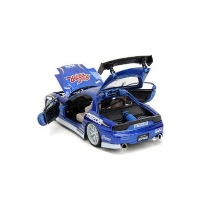 Jada Toys Street Fighter Mazda RX 7 (1993) 1:24 Scale with Chun Li Figure
