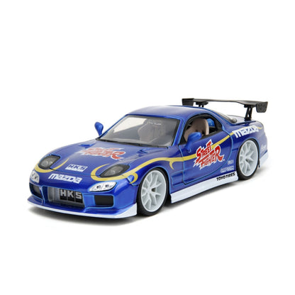 Jada Toys Street Fighter Mazda RX 7 (1993) 1:24 Scale with Chun Li Figure