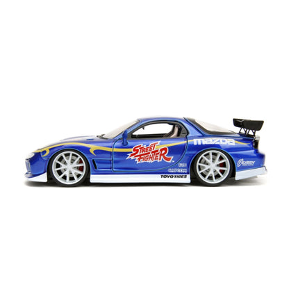 Jada Toys Street Fighter Mazda RX 7 (1993) 1:24 Scale with Chun Li Figure
