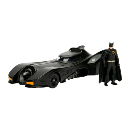 Jada Toys Batman (1989) Batmobile with Batman 1:24 Scale Diecast Model Kit