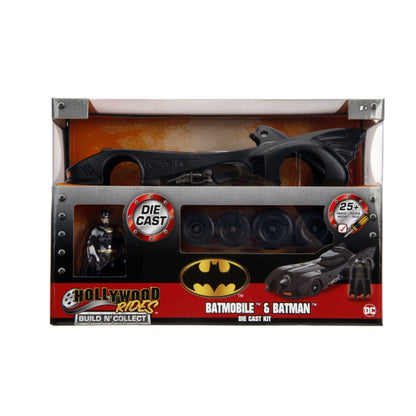 Jada Toys Batman (1989) Batmobile with Batman 1:24 Scale Diecast Model Kit