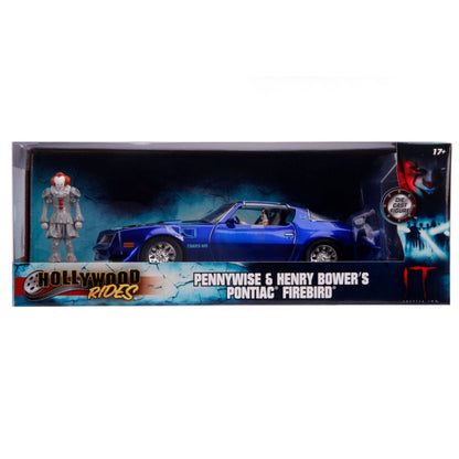 Jada Toys It (2017) 1977 Pontiac Firebird 1:24 with Pennywise Figure Hollywood Ride