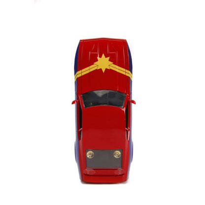Jada Toys Marvel Comics Captain Marvel 1973 Ford Mustang Mach 1 1:24 Scale Hollywood Ride
