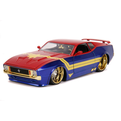 Jada Toys Marvel Comics Captain Marvel 1973 Ford Mustang Mach 1 1:24 Scale Hollywood Ride