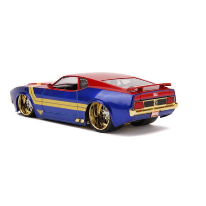 Jada Toys Marvel Comics Captain Marvel 1973 Ford Mustang Mach 1 1:24 Scale Hollywood Ride
