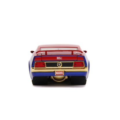 Jada Toys Marvel Comics Captain Marvel 1973 Ford Mustang Mach 1 1:24 Scale Hollywood Ride