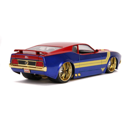 Jada Toys Marvel Comics Captain Marvel 1973 Ford Mustang Mach 1 1:24 Scale Hollywood Ride
