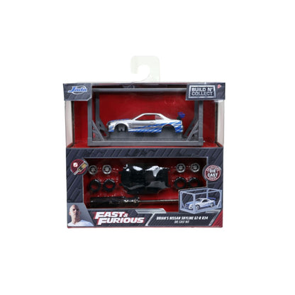 Jada Toys Fast & Furious Brian's Nissan GT R 1:55 Scale Diecast Model Kit