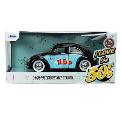 Jada Toys I Love The 50's 1959 Volkswagen Beetle 1:24 Scale