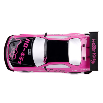 Jada Toys Hello Kitty 2002 Nissan Skyline GT R (BNR34) 1:10 Scale Remote Control Car