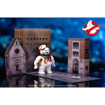 Jada Toys Ghostbusters StayPuft 6" with Ecto 1 (Next Level) Nano Set