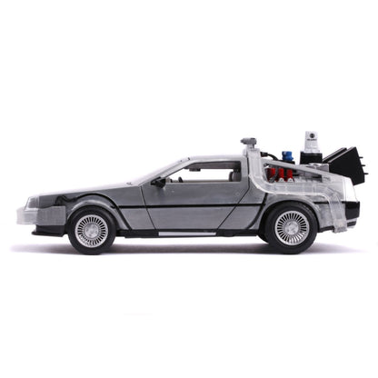 Jada Toys Back to the Future Part II Delorean 1:24 Scale Hollywood Ride