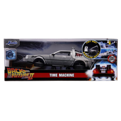 Jada Toys Back to the Future Part II Delorean 1:24 Scale Hollywood Ride