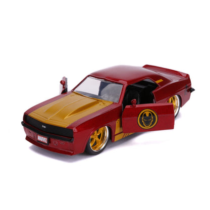 Jada Toys Marvel Comics Iron Man 1969 Chevy Camaro 1:32 Scale Hollywood Ride