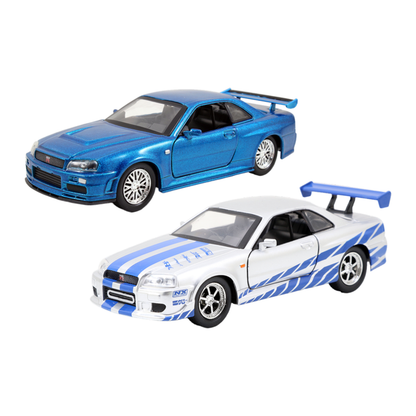 Jada Toys Fast & Furious Brian's Nissan Skyline GT R Twin Pack 1:32 Scale