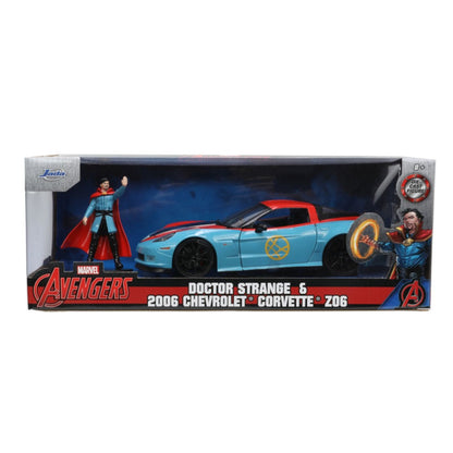 Jada Toys Avengers (comics) Doctor Strange & 2006 Chevrolet Corvette Z06 1:24 Scale