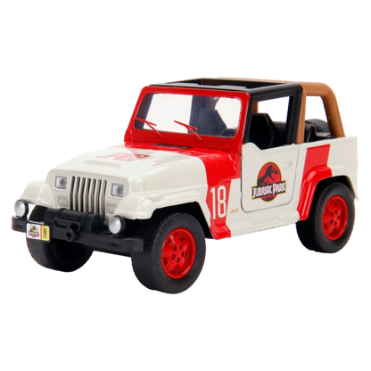 Jada Toys Jurassic World 1992 Jeep Wrangler 1:32 Scale Hollywood Ride