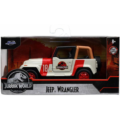 Jada Toys Jurassic World 1992 Jeep Wrangler 1:32 Scale Hollywood Ride