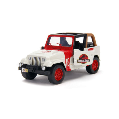 Jada Toys Jurassic World 1992 Jeep Wrangler 1:32 Scale Hollywood Ride