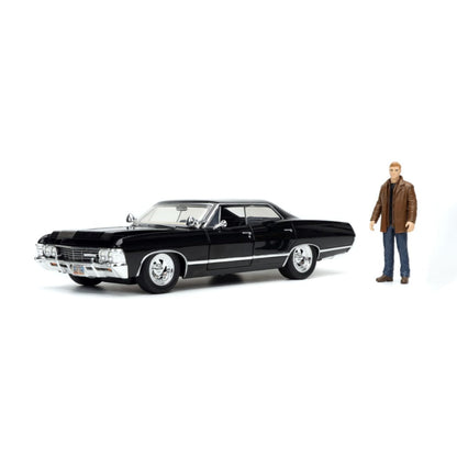 Jada Toys Supernatural '67 Chevy Impala with Dean 1:24 Scale Hollywood Ride
