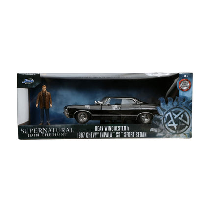 Jada Toys Supernatural '67 Chevy Impala with Dean 1:24 Scale Hollywood Ride