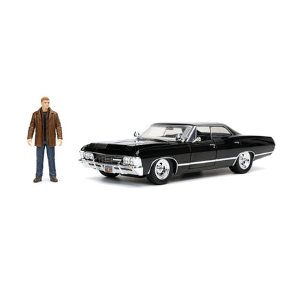 Jada Toys Supernatural '67 Chevy Impala with Dean 1:24 Scale Hollywood Ride