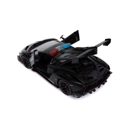 Jada Toys Hyperspec 2017 Lamborghini Veneno Black 1:24 Scale