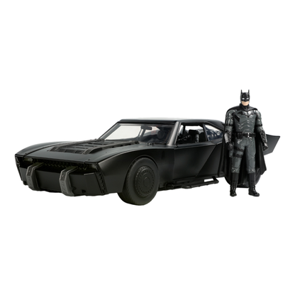 Jada Toys The Batman Batmobile with Batman 1:18 Scale Hollywood Ride with Light