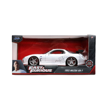 Jada Toys Fast & Furious 1993 Mazda RX 7 FD3S Wide 1:24 Scale Hollywood Ride