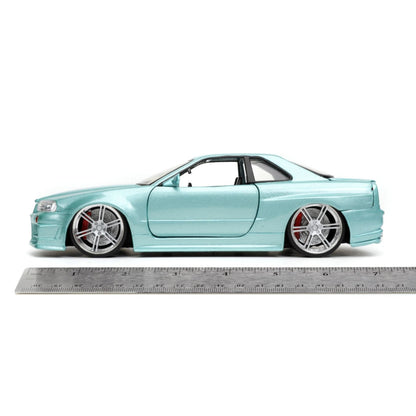Jada Toys Fast & Furious 2002 Nissan Skyline GT R (R34) 1:24 Scale