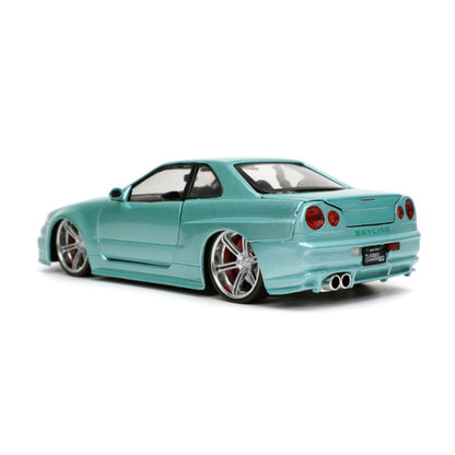 Jada Toys Fast & Furious 2002 Nissan Skyline GT R (R34) 1:24 Scale