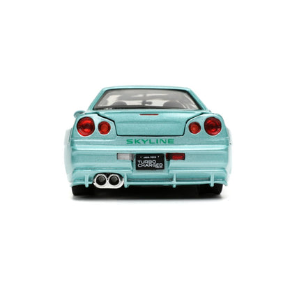 Jada Toys Fast & Furious 2002 Nissan Skyline GT R (R34) 1:24 Scale